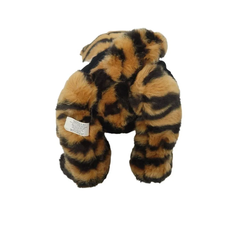 Vtg 92 MJC Purr-Fection Northeast Tigers Plush Stuffed Animal Toy T Shirt Mascot